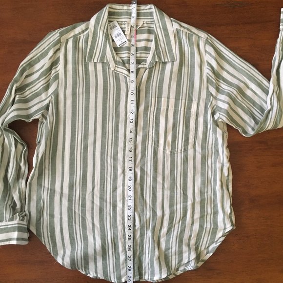 Sky & Sparrow womens long sleeve button shirt - Picture 3 of 5